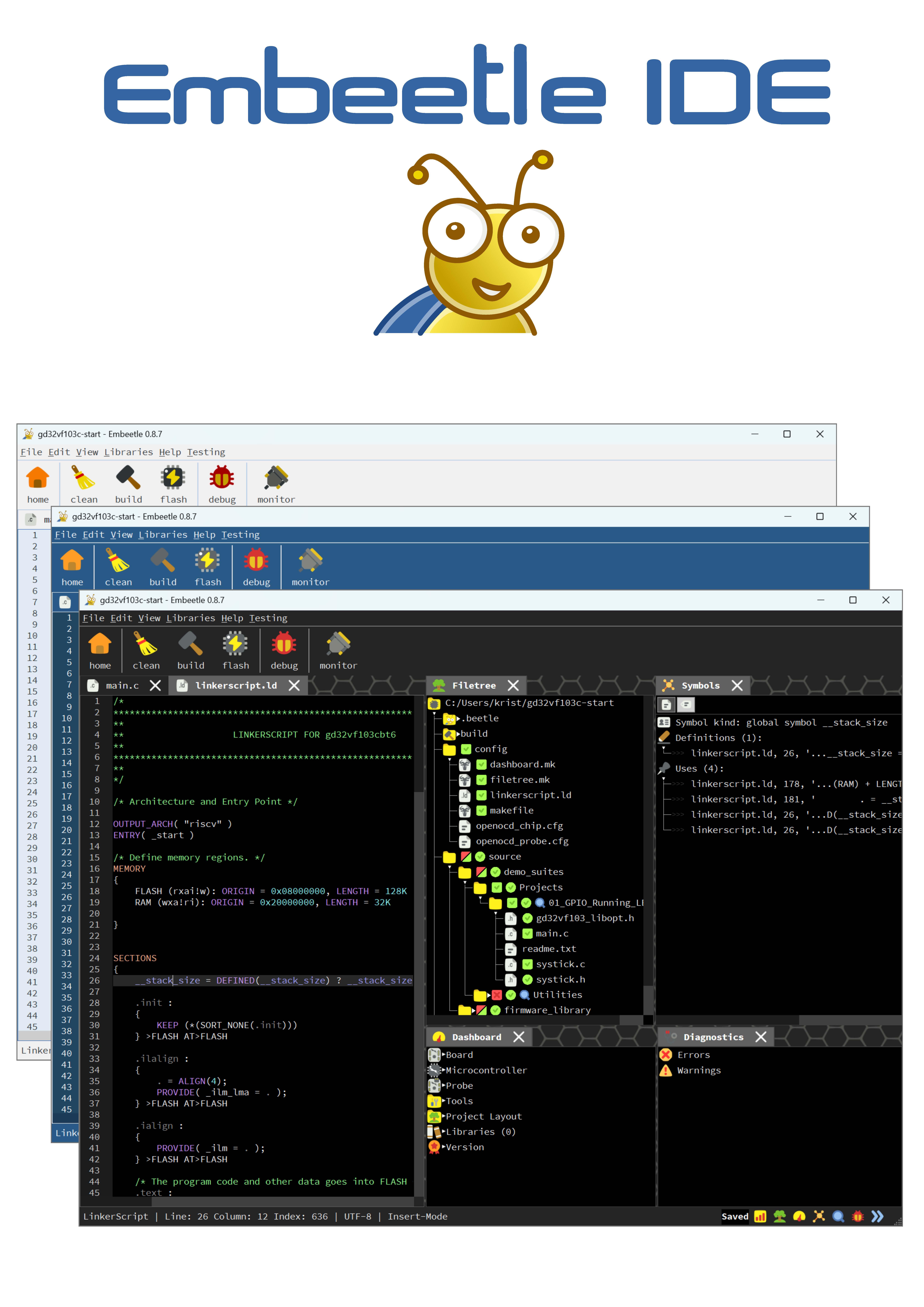 Embeetle Integrated development environment for Microcontroller